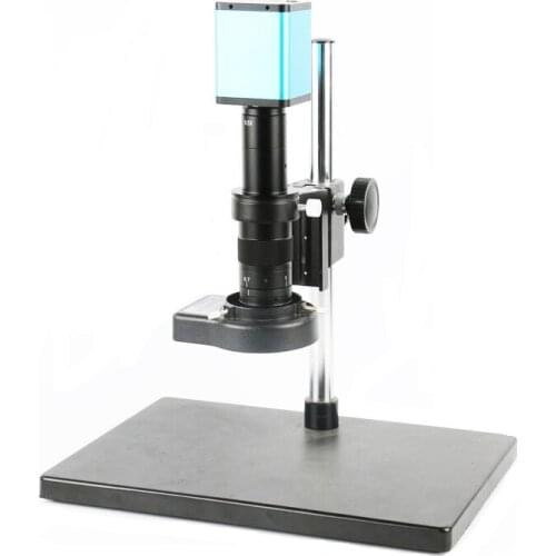 2018 SONY IMX290 HDMI USB digital Video industrial Microscope Camera +180X 300X C-Mount Lens+144 Led lights+Big table stand