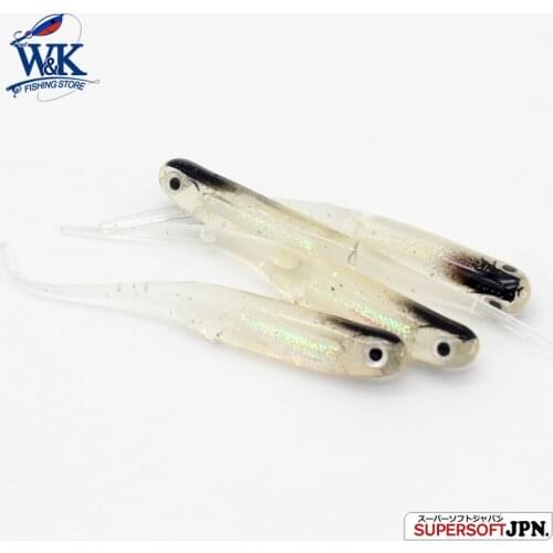 6 cm Mini Soft Bait Pin-Tail 10 pcs/pk for Drop-Shot Rig Fishing Lures Bass Rock Fish Lures 3D eyes Soft Lure Fast Shipping