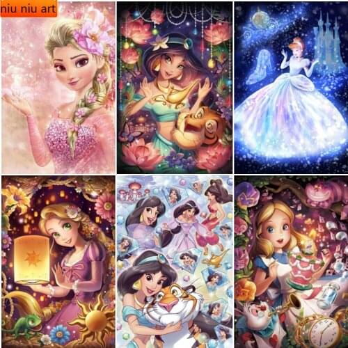 Diy Full Diamond Embroidery Disney Princess Diamond Mosaic Diamond Painting Cross Stitch Kits Home Decoration Christmas