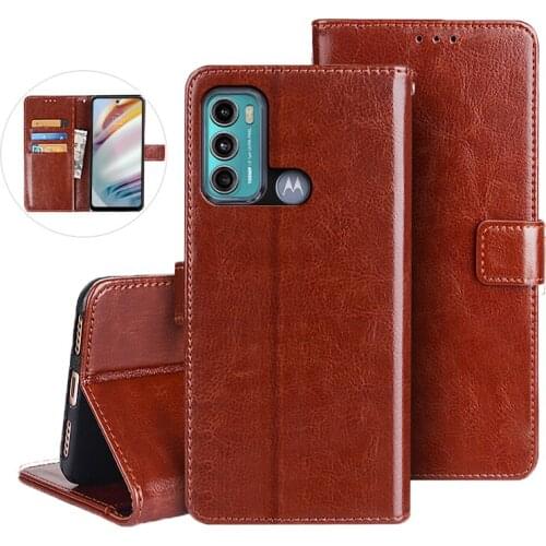 For Motorola Moto G60 Case 6.8" Leather Case On For Coque Moto G40 Fusion Premium Magnetic Flip Wallet Cover Phone Cases Fundas