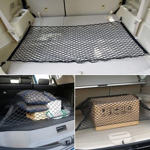 Car Trunk Storage Elastic Mesh Net 4 Hooks For Skoda Superb Octavia A7 A5 2 Fabia Rapid Yeti Citroen C4 C5 C3 Grand Picasso