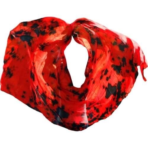 High Quality 100% Silk Dance Veils Hand Dyed Natural Silk Belly Dance Veil Gradient Colors Dance Accessories 5 Sizes Customized