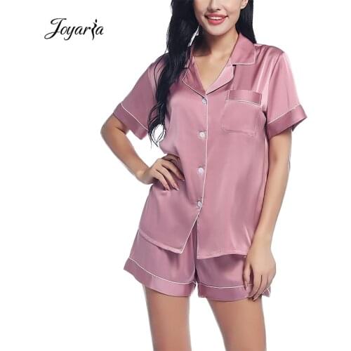 Женские атласные пижамы Joyaria China At AliExpress
