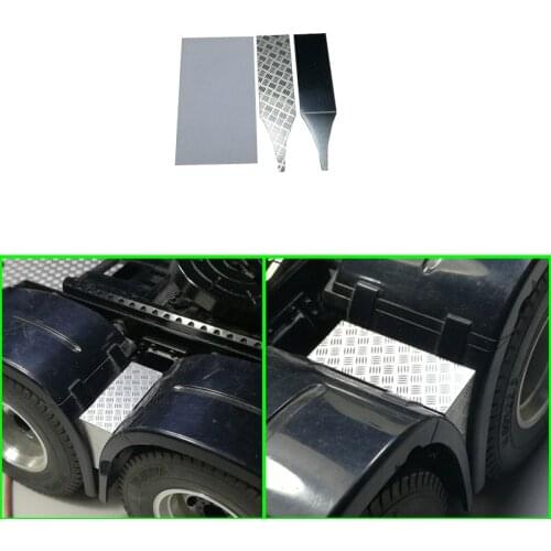Metal Skid Plate Decorative Board for 1/14 Tamiya RC Truck Car SCANIA R470 R620 VOLVO ACTROS 3363 1851 AROCS MAN TGX 56323 Diy