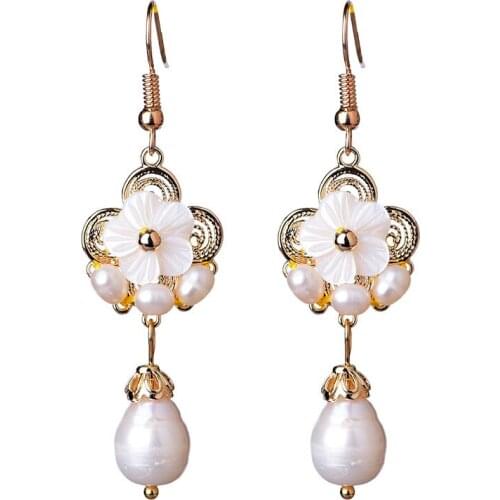 Серьги с жемчугом Mling China At AliExpress