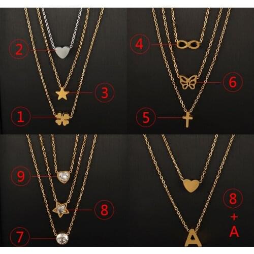 Stainless Steel Necklace 26 Letter Round Choker Necklace For Women European and American Minimalist Fine Jewelry Gift