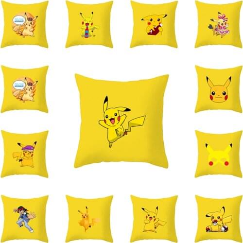 Pokemon Cartoons Pikachu Pillowcase Decorative cushion cover Home living room sofa pillow case Home decorative pillow cases