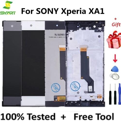 AA 5.0 inch XA1 Frame For SONY Xperia XA1 XA 1 G3116 G3121 G3123 G3125 G3112 LCD Screen Display Touch With Digitizer Assembly
