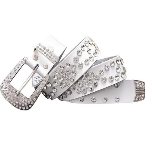 2020 Women 3.3 CM WIDE fashion leather belt with bling bling Rhinestone wide gild genuine leather belt