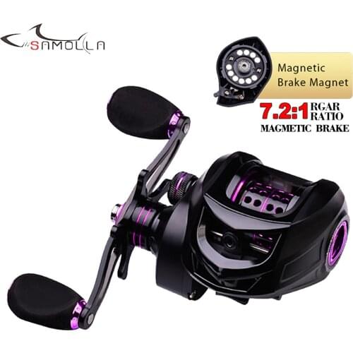 Fishing Baitcasting Reel Carretilha Perfil Alto 7:2:1 Magnetic Brake Drag Carretilhas De Pesca Carrete De Pesca Moulinet Casting