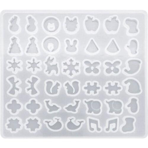 DIY Silicone Ear Stud Earring Mold Jewelry Pendant Epoxy Resin Casting Mould Making Tool Craft Decorative