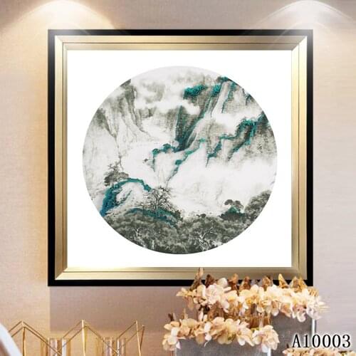 Modern Printing Chinese style Landscape Oil Painting on Canvas Abstract Canvas Painting Wall Art Picture Painting for Home Decor