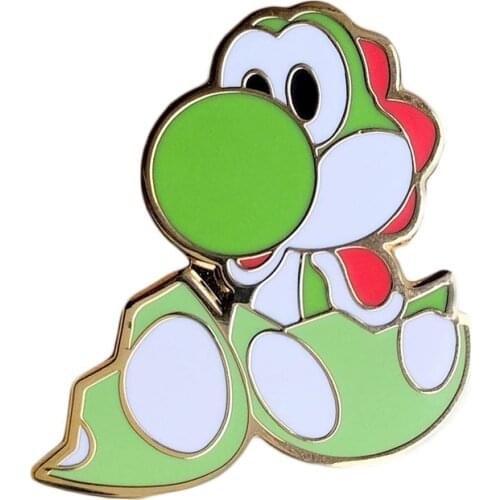 Hatching Dinosaur Yoshi Egg Enamel Pin