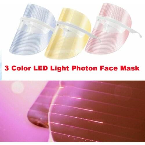 Three-Color Spectrometer Mask Machine - LED Light Ther-apy for Face, Help Shrink Pores, Firm Skin, Whiten and White Spots