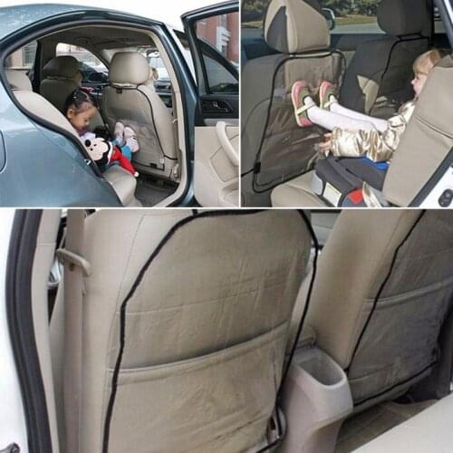 New Car Seat Cover Protector Anti Kick Mat Kids Car Seat Back Protector Children Storage Pocket Wear Resistant Protection Cover
