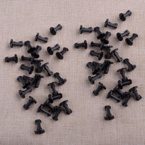 50pcs LR012844 Car Bumper Trim Tow Eye Cover Clip Fastener Black Fit for Land Range Rover 2010 2011 2012 2013 2014