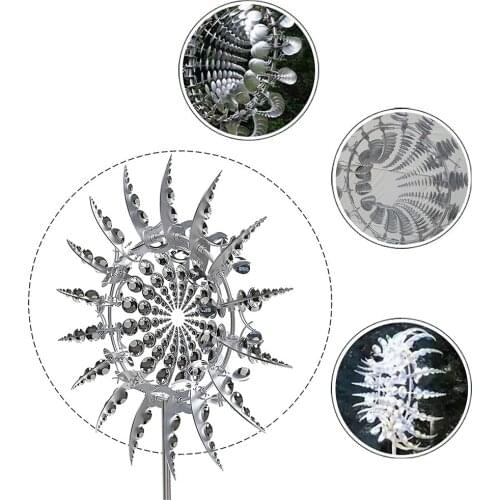 1 piece Unique And Magical Metal Windmill Outdoor Wind Spinners Wind Catchers Yard Park Patio Lawn Garden Decoration D1