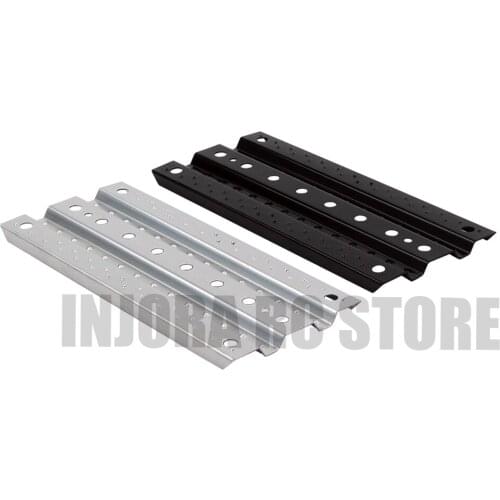 2Pcs Metal Sand Ladder Recovery Board Black/Silver for 1/10 RC Crawler Axial SCX10 90046 Tamiya CC01 D90 D110 Traxxas TRX-4 TRX4