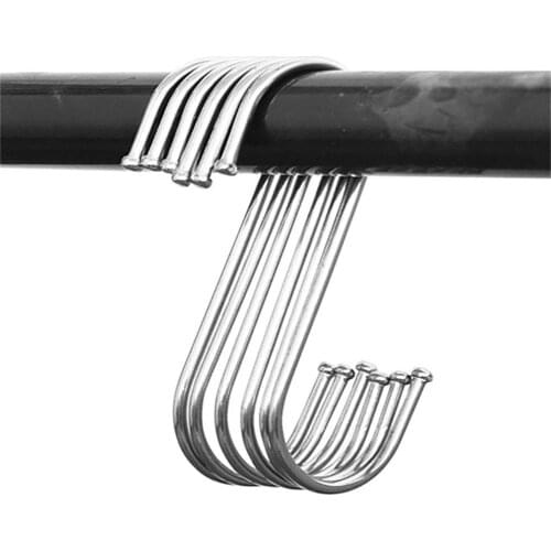 5/10 Pcs Outdoor Camping Moveable Storage Hook Detachable Hanging Hook S-Shaped Hook For Camp Hiking Supplies Durable Wholesale