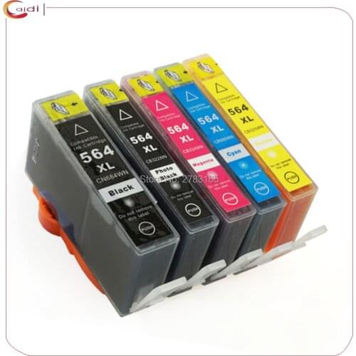 5 Pack Ink Cartridge Compatible For HP564XL Premium for hp 564xl5510 6510 5510-B111a B109a C5383 D5400 B209a 5511 6512 5511