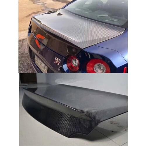 GTR35, fibra de carbono de alta calidad, cubierta de capó de maletero trasero, estilo de glúteos para coche, Kit de carrocería d