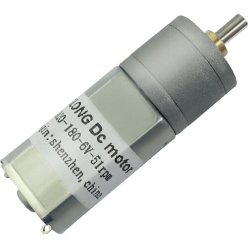 JGA20-180 Gear Motors Micro DC Gear Motors DIY Low Speed Motors 20/40/51/100/200/400RPM 3V 6V 9V