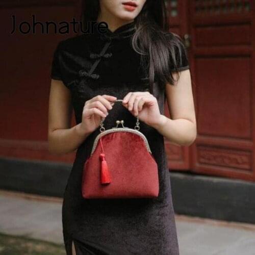 Женские клатчи на цепочке Johnature China At AliExpress