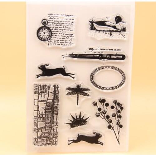 KLJUYP Clear Stamps Scrapbook Paper Craft Clear stamp scrapbooking 430