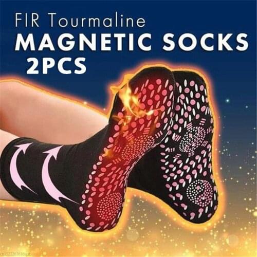 2PCS Magnetic Therapy Men Women Self Heating Magnetic Socks Comfortable And Breathable Winter Ski Fitness Thermal Sport Socks