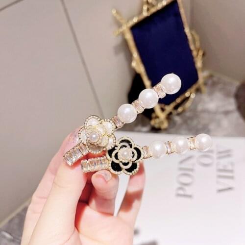 Fashion Women Rhinestone crystal Barrette hairpin flowers Hair Clips Girls delicate Ponytail Hair Accessories wholesale