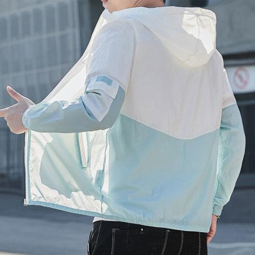 2021 New Summer Fishing Jackets Men Thin Fishing Shirt Sun-Proof Clothing Male Fashion Patchwork Jacket Breathable Shirts