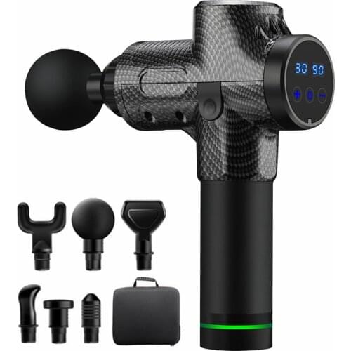 New Electric Massage Gun Muscle Massager Fascia Gun For Body Relaxation Massager For Fitness With Portable Bag Rechargeable