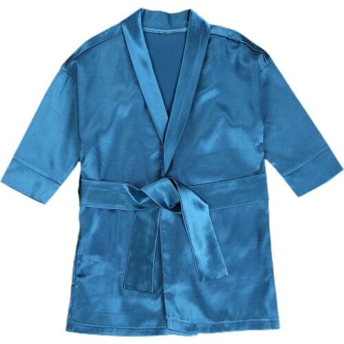New Baby 2-piece Outfit Set Long Sleeve Solid Color Bathrobe and Belt Set for Kids Baby Boys Girls