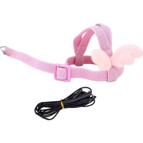 Pet Leash Parrot Bird Adjustable Harness Flying Training Rope Yellow Multi-size