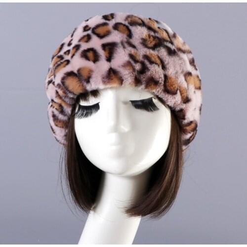 2021 New Women Faux Fur Headband Winter Warm Russian Earmuff Outdoor Ski Earwarmer Soft Plush Hairband Empty Top Hat Accessories