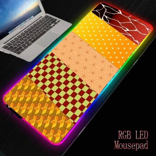Multi-color Puzzle Gaming Computer Mousepad RGB Large Mouse Pad XXL Mouse Carpet Big Mause Pad PC Desk Play Mat with Backlit