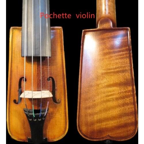 Baroque style Pochette SONG Brand violin 5 3/4",resonant sound #10027