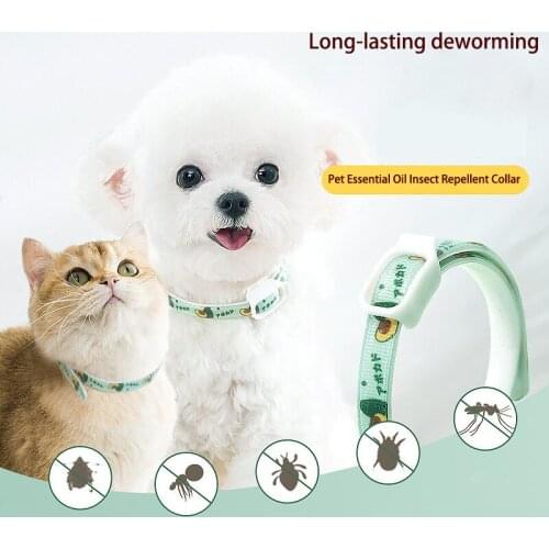 Dogs Mosquito Repellent Collars Pets Removes Fleas/Lice/ Mites Medicine Collar 2 Months Anti-Mosquito Collar for Pet Cat Dog