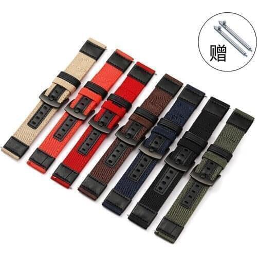 20 22mm Sport Nylon Watchband Strap for Garmin Forerunner 245 245M 645 Vivoactive 3 Music 4 Smart Bracelet Watch Band Wristband