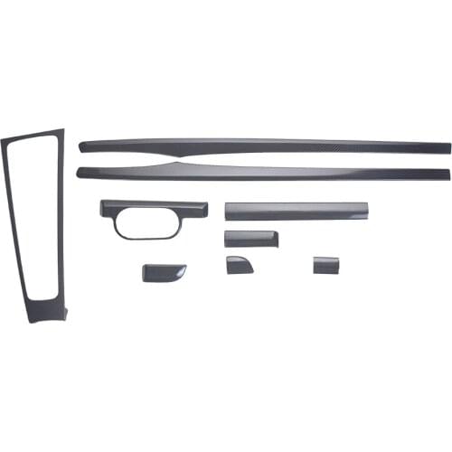 RHD Interior Trims Real Dry Carbon Fiber Door Trims Panel Cover Add On Type For Porsche 718 Cayman 2016up