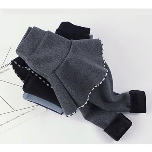 Girls Winter Leggings Pants Kids Pants Fleece Legging for Girls Thick Warm False Two Pieces Culotte Children Skirtpants Trousers