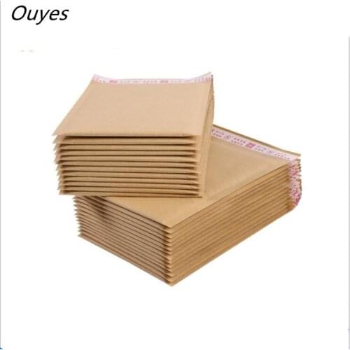 100pcs Thick Kraft Paper Bubble Shipping Envelopes with Bubble Shipping Bags Mailer Mailing Bags Padded Envelope Packaging Pouch