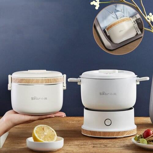 110-240V Folding Electric Hot Pot Multicooker Mini Portable Travel Electric Cooker Split Type Cooking Pot Hotpot 1L