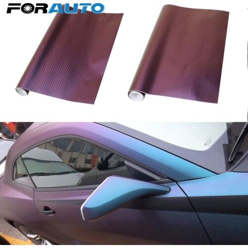 FORAUTO Car Stickers and Decals Vehicle Sticker 3D Carbon Fiber Vinyl Film Car Wrap Sheet Car-styling Motorcycle Accessories