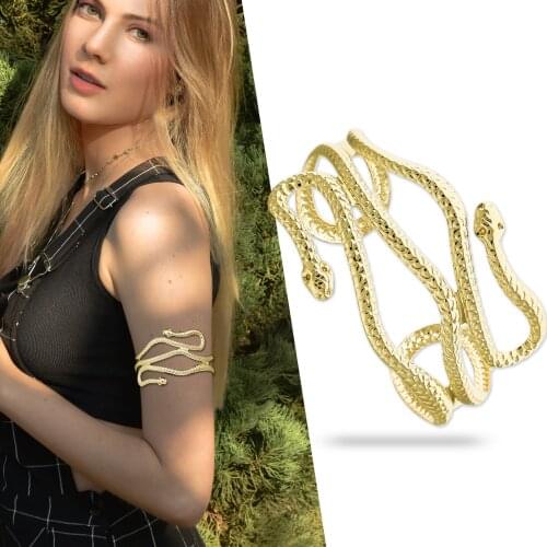 Roman Greek Leaf Feather Chain Bracelet Bangles For Women Armband Upper Arm Cuff Armlet Anime Jewelry Pulseiras Belly Dance