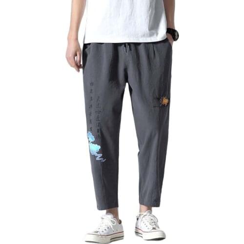 2021 Spring Summer Men Joggers Pants Japanese Style Cotton Comfortable Casual Streetwear Loose Trouser Sweatpants Plus Size 5XL