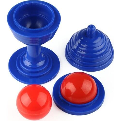 1 Set Trick Toy Ball And Vase Set Close Up Props Tricks Disappearing Ball Vase Toy For Kids Gift Random Color