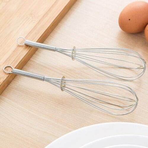 5 inch Kitchen Egg Frother Milk Beater Blender Stainless Steel Whisk Mixer Kitchen Stirring Tool LX8182