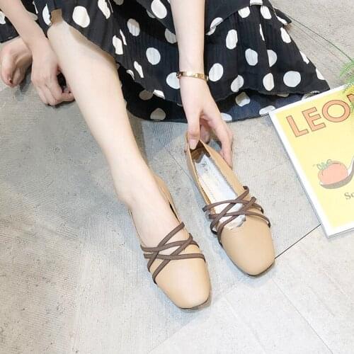 Stylish Sweet Popular Womens Shoes Flat Comfortable Solid Color Light Casual Spring And Autumn 2020 Personality Design W33-15