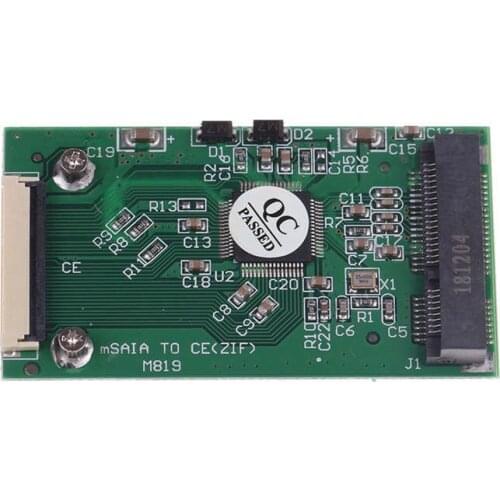 Mini Msata Pci-E 1.8 Inch Ssd To 40 Pin Zif Ce Cable Adapter Converter Card